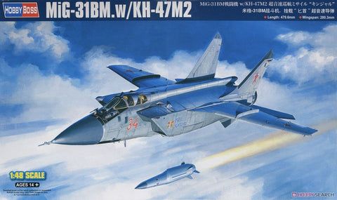 Hobby Boss 1/48 MiG-31BM. w/KH-47M2 Kit