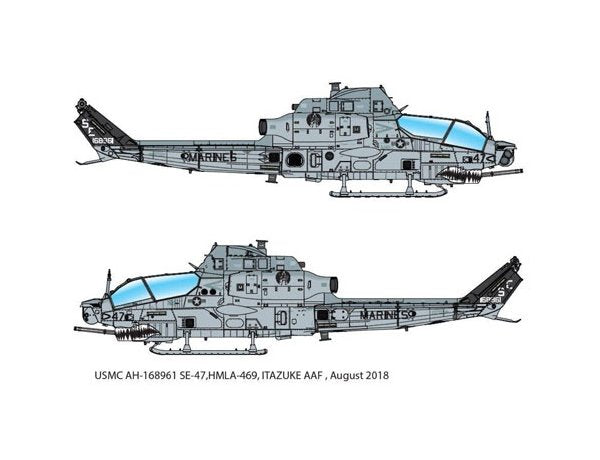Academy 1/35 AH1Z Shark Mouth USMC Attack Helicopter (New