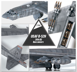 Academy 1/144 B52H 20th BS Buccaneers USAF Subsonic Strategic Bomber Kit