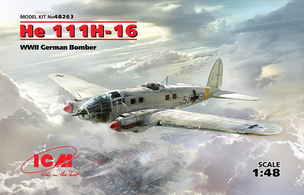 ICM 1/48 WWII German He111H16 Bomber Kit – Model Airplane