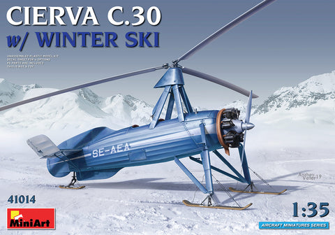 Miniart 1/35 Cierva C.30 with Winter Skis Kit