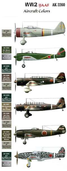 AK Interactive Air Series: WWII IJAAF Aircraft Acrylic Paint Set (8 Co –  Model Airplane Depot