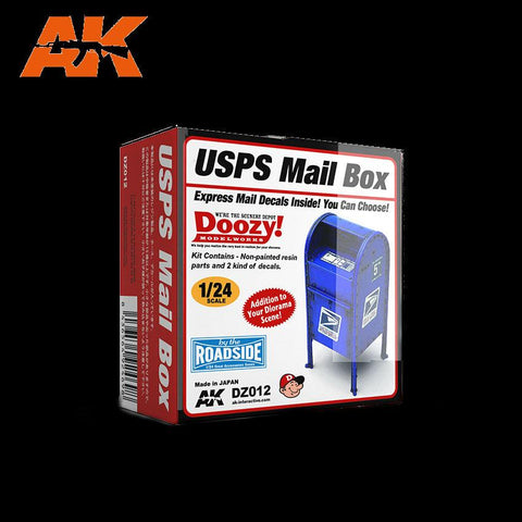 AK Interactive 	1/24 Doozy Series: USPS Mail Box (Resin) Kit