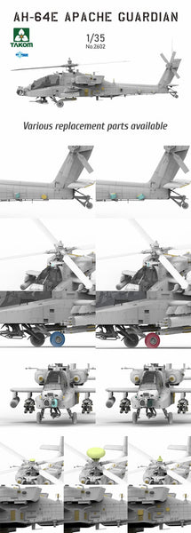 Takom 1/35 AH-64E Apache Guardian Attack Helicopters In Foreign Service Kit