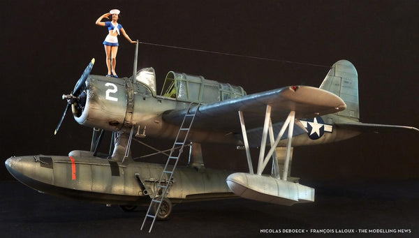 【超特価】 Kingfisher OS2U 1/32 Hawk Kitty Floatplane Model – Kit プラモデル