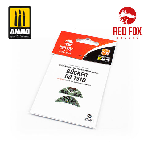 Red Fox Studio 1/32 Bücker Bü 131D (for ICM kit)