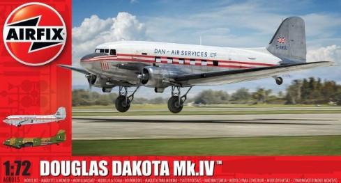 Airfix 1/72 Douglas Dakota Mk IV Civilian Aircraft Kit