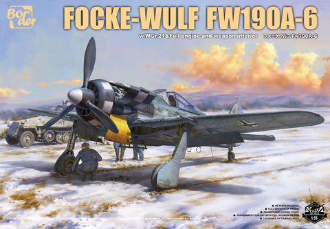 Border Model 1/35 Focke Wulf FW190A6 Fighter /WGr21, Full Engine & Weapon Interior Kit