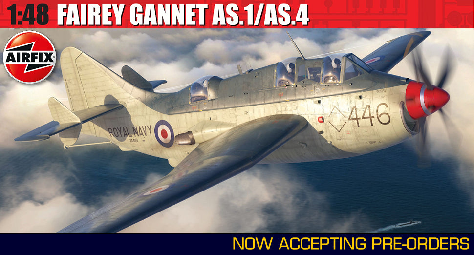 Airfix 1/48 Fairey Gannet AS1/AS4 Aircraft Kit