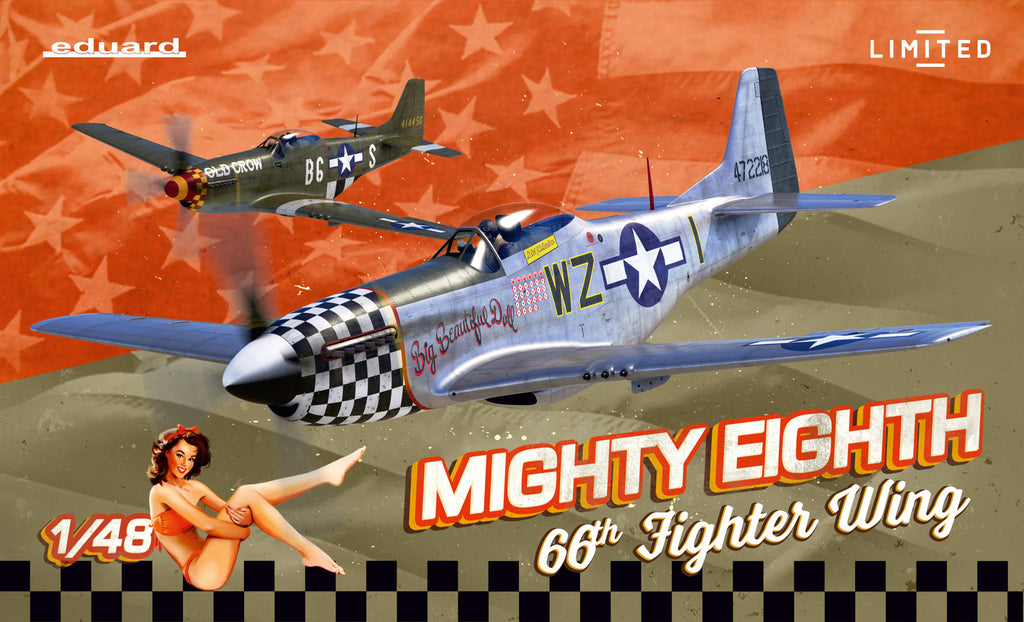 Eduard 1/48 Mighty Eight: WWII P51D Mustang US Fighter (Ltd Edition Plastic Kit)