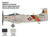 Italeri 1/48 Skyraider A1H USN Fighter/Bomber Kit