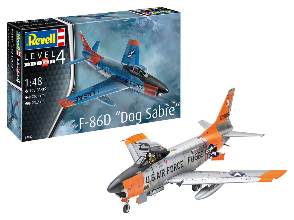 Revell Germany 1/48 F86D Dog Sabre USAF Fighter Kit