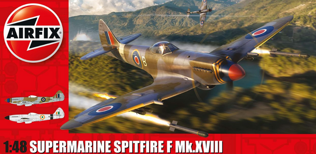 Airfix 1/48 Supermarine Spitfire F Mk XVIII Fighter Kit