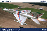 Eduard 1/72 MiG21MF Interceptor Soviet Cold War Jet Fighter (Weekend Edition Plastic Kit)