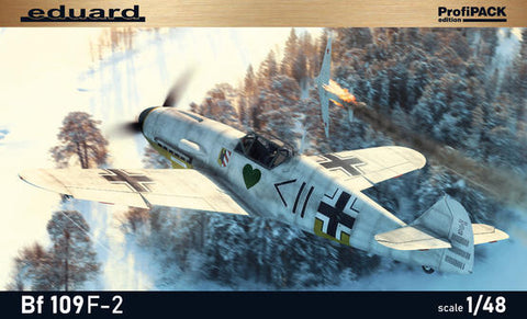 Eduard 1/48 WWII Bf109F2 German Fighter (Profi-Pack Plastic Kit) Kit