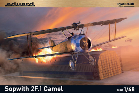 Eduard 1/48 WWII Sopwith 2F1 Camel British BiPlane Fighter (Profi-Pack Plastic Kit)