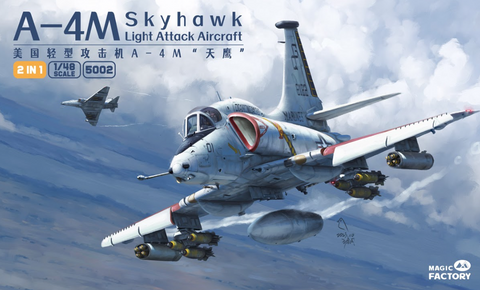 Magic Factory 1/48 A4M Skyhawk Light Attack Aircraft (2 in 1) (New Tool) Kit