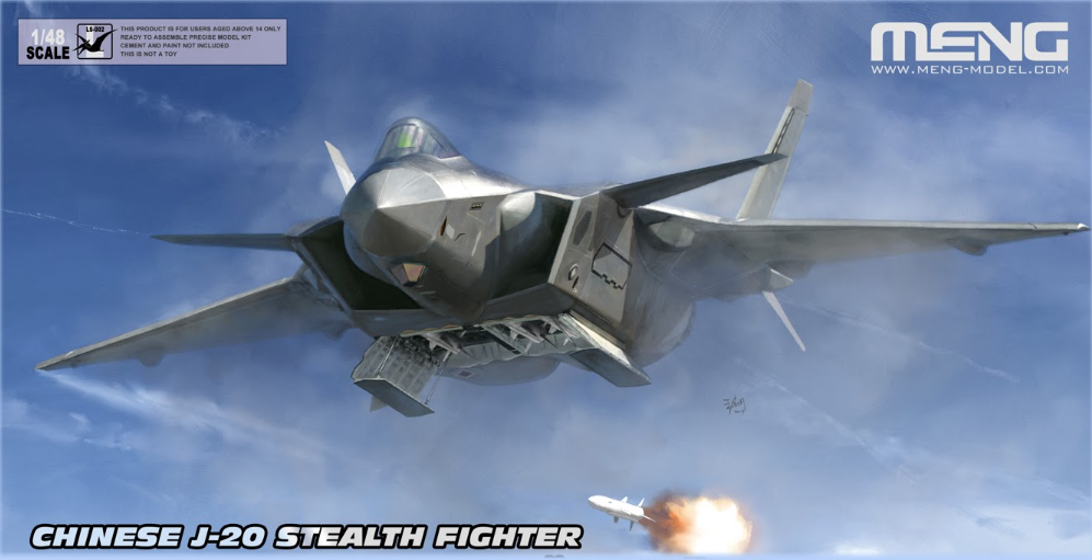 Meng 1/48 Chinese J-20 Stealth Fighter "Veyron" Kit