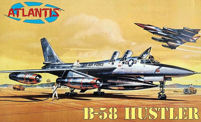 再再販モノグラム1/48 B-58 ハスラー HUSTLER SAC DELTA WING BOMBER アメリカ空軍爆撃機 未組立 内袋未開封キット 限定モノグラムパッケージ アメリカ
