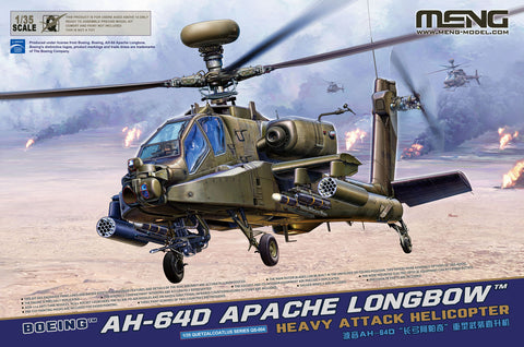 Meng 1/35 AH64D Apache Longbow Heavy Attack Helicopter Kit