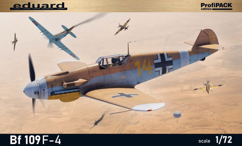 Eduard 1/72 WWII Bf109F4 German Fighter (Profi-Pack Plastic Kit)