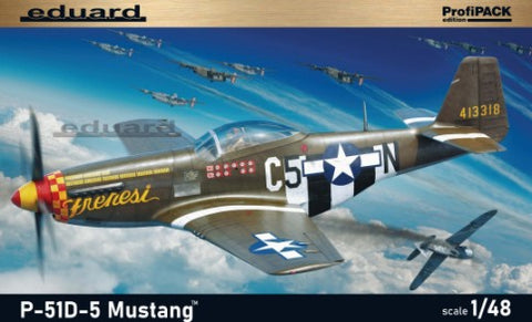 Eduard 1/48 WWII P51D5 Mustang Fighter (Profi-Pack Plastic Kit)