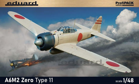 Eduard 1/48 WWII A6M2 Zero Type 11 IJN Fighter (Profi-Pack Plastic Kit)