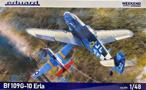 Eduard 1/48 WWII Bf109G10 Erla German Fighter (Wkd Edition Plastic Kit)