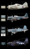 AK Interactive Air Series: WWII USN & USMC Aircraft Colors Acrylic Paint Set (6 Colors) 17ml Bottles