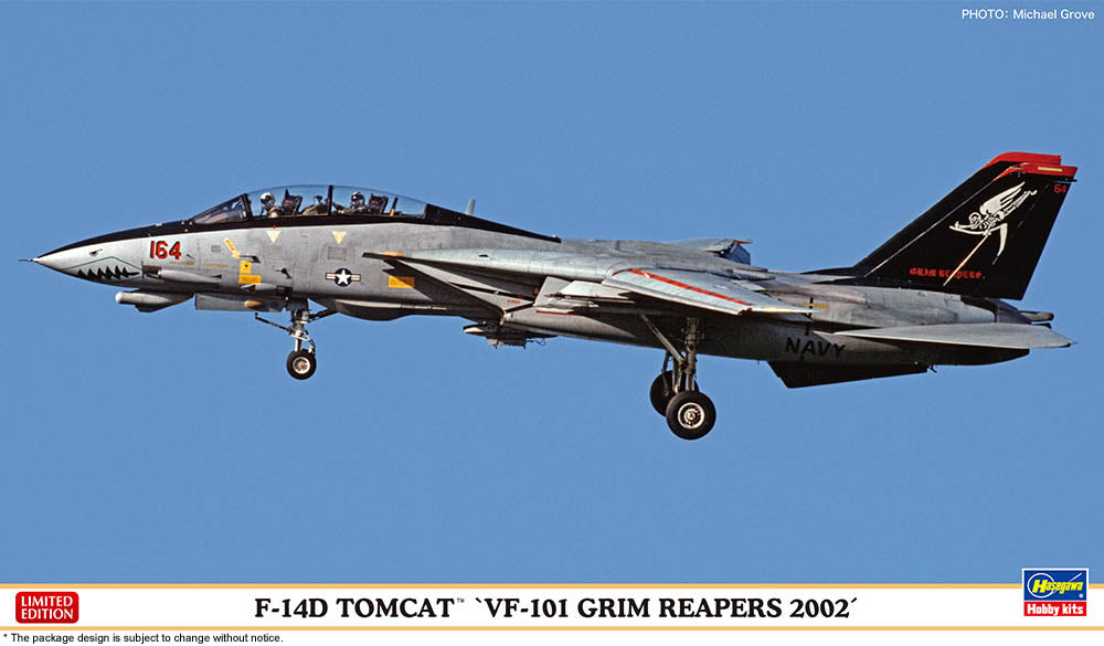 Hasegawa 1/72 F-14D Tomcat "VF-101 Grim Reapers 2002" Limited Edition Kit