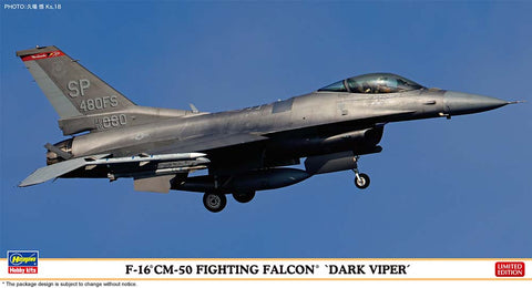 Hasegawa 1/48 F-16CM-50 Fighting Falcon "Dark Viper" Limited Edition Kit