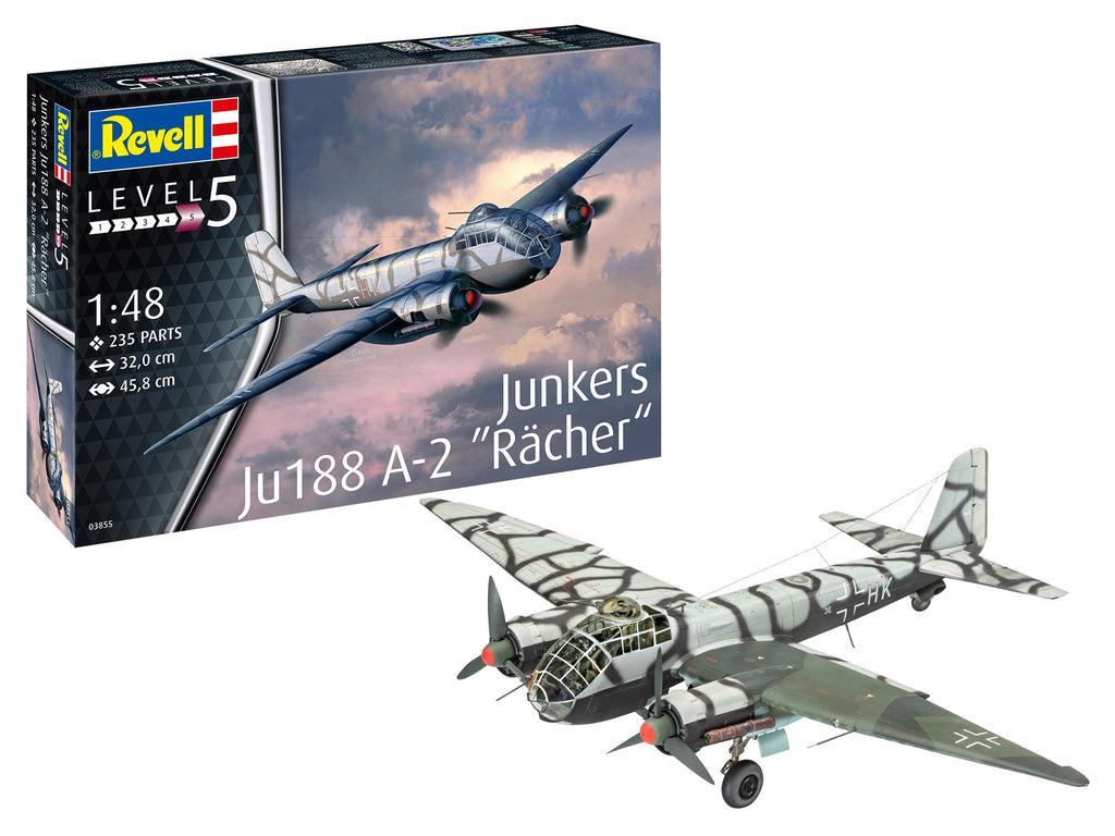 Revell  Germany 1/48 Junkers Ju188A1 Racher Aircraft Kit