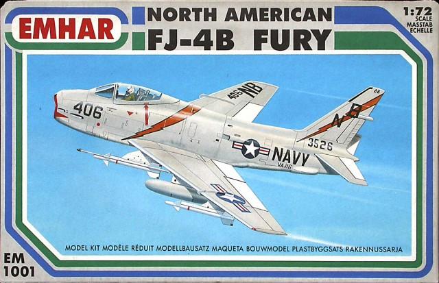 Emhar Aircraft 1/72 FJ4B Fury USN Jet Kit