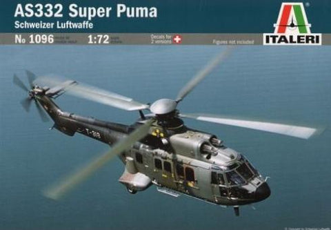 Italeri 1/72 AS332 Super Puma Swiss AF Helicopter (Ltd Edition) Kit