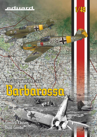 Eduard Aircraft 1/48 Bf109E4B/E7/F2 Barbarossa Aircraft Eastern Front Dual Combo Ltd Edition Kit