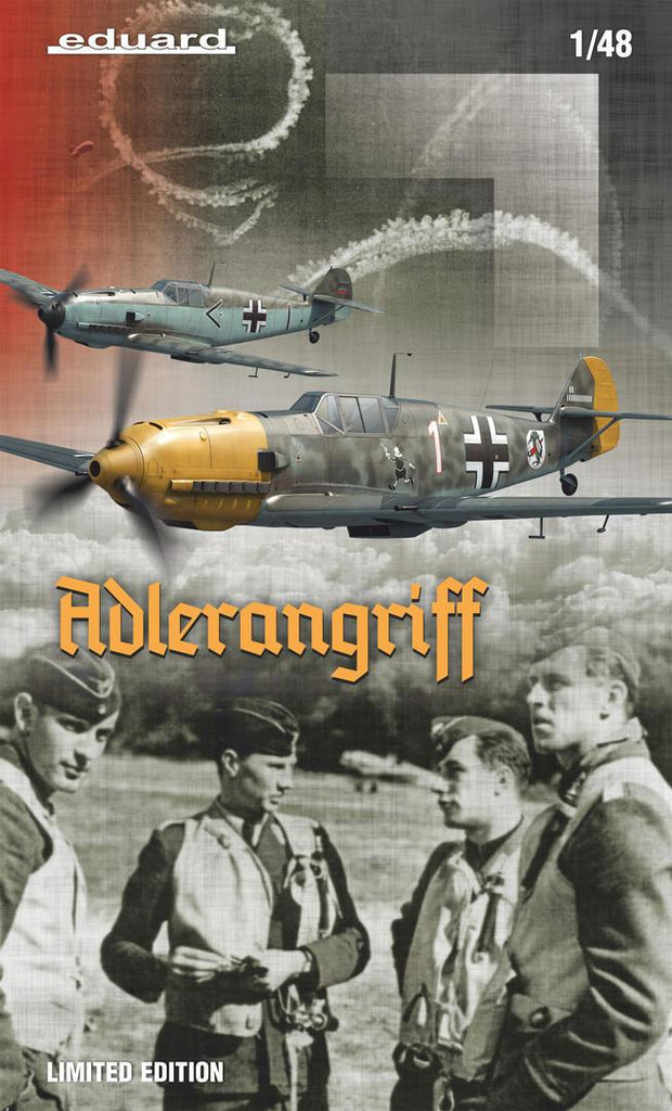 Eduard 1/48 WWII Bf109E Adlerangriff German Fighter Ltd Edition Kit