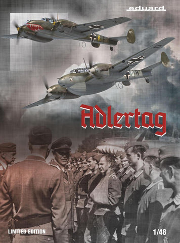 Eduard Aircraft 1/48 WWII Bf110C/D Adlertag German Heavy Fighter Ltd Edition Kit