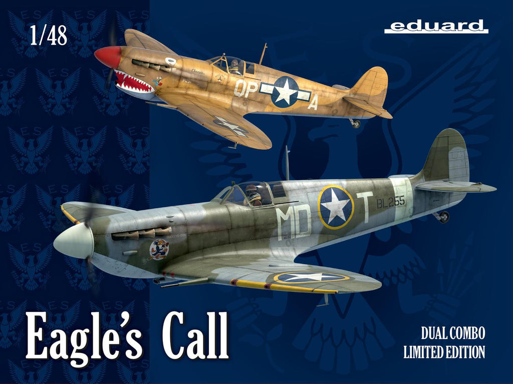 Eduard Aircraft 1/48 Eagle's Call: WWII Spitfire Mk Vb/Vc British Fighter Dual Combo Ltd Edition Kit