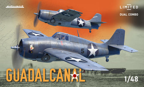 Eduard 1/48 Guadalcanal F4F4 Wildcat Early/Late US Fighter Dual Combo (Ltd Edition Plastic Kit)