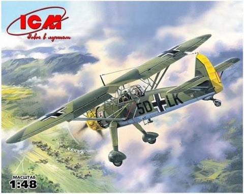 ICM Aircraft 1/48 WWII German Hs126A1 Recon Aircraft Kit