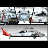 Academy Aircraft 1/35 MH60S HSC9 Tridents USN Sea Combat Helicopter Kit