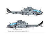 Academy 1/35 AH1Z Shark Mouth USMC Attack Helicopter (New Tool) Kit