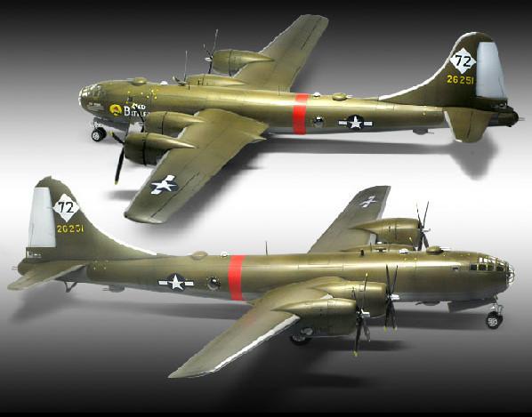 Academy Aircraft 1/72 B29A Old Battler USAAF Bomber Kit
