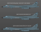 Academy 1/144 USAF B1B 34th BS Thunderbirds Aircraft (New Tool) Kit