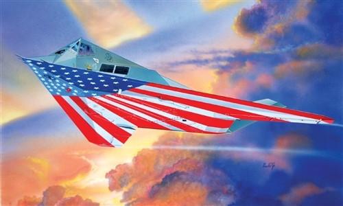 Italeri 1/72 F117A Nighthawk Stars & Stripes USAF Stealth Aircraft Kit