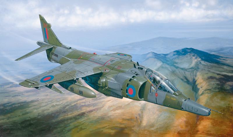 Italeri Aircraft 1/72 Harrier GR3 Falkland Fighter Kit