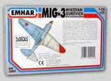 Emhar Aircraft 1/72 WWII MiG3 Russian Fighter Kit