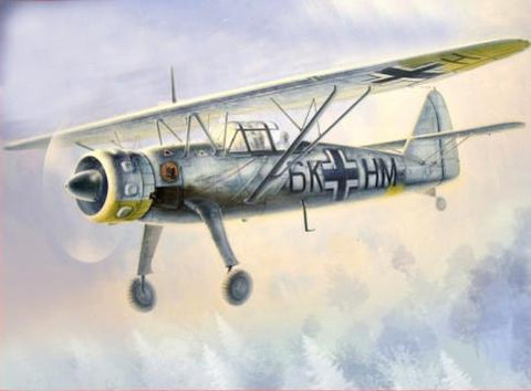 ICM Aircraft 1/48 WWII German Recon Hs126B1 Aircraft Kit