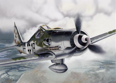 Italeri 1/72 Fw190D9 Fighter w/Figure Kit