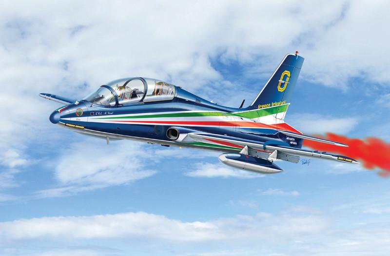 Italeri Aircraft 1/72 MB339 A PAN Frecce Tricolori Italian Aerobatics Team Aircraft Kit